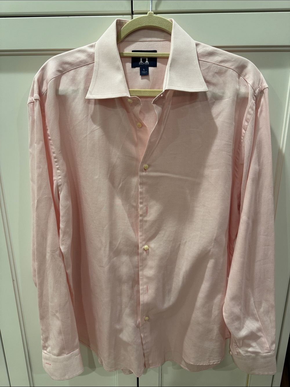 Tommy Hilfiger Pale Pink Men's Dress Shirt